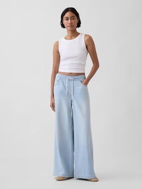 NWT! Gap Mid Rise UltraSoft Easy Baggy Jeans - Multiple 🩷